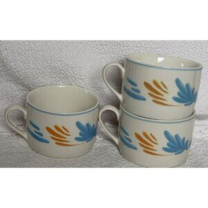 Edgewater Laughlin Nevada Coffee Mugs Set Of 3 Very Good Condition Fish